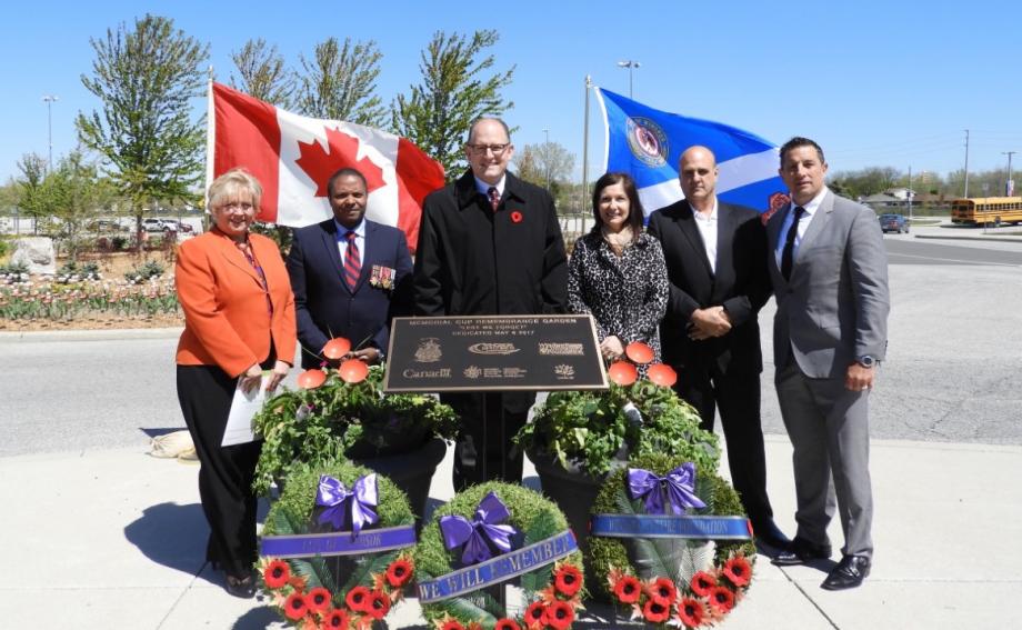 2017 MASTERCARD MEMORIAL CUP REMEMBRANCE GARDEN DEDICATION CEREMONY HELD